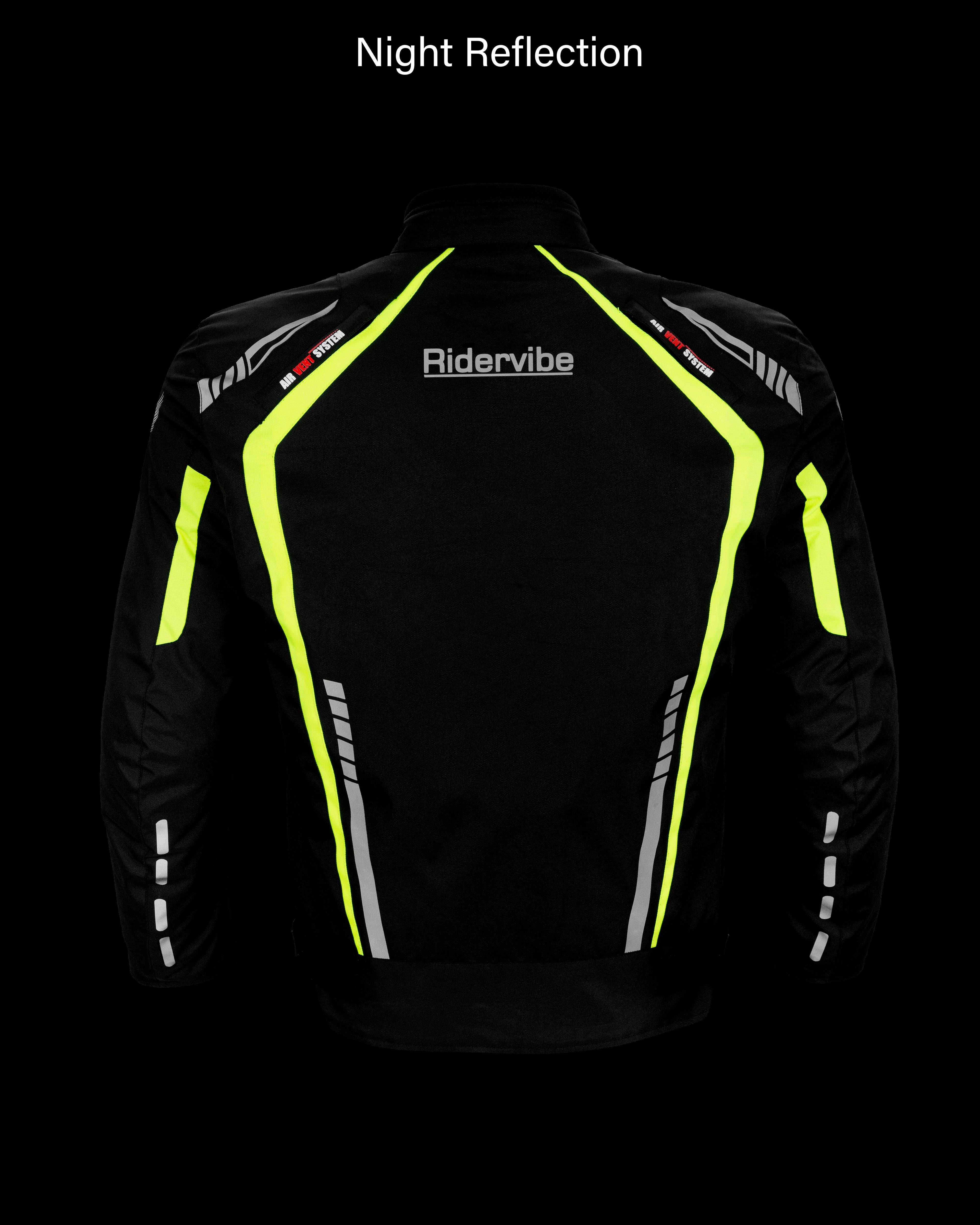 Dream Apparel Men's Nylon and Mesh Motorcycle Neon Jacket - Image 9