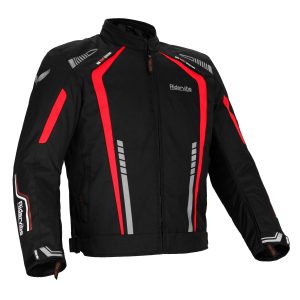 Dream Apparel Men's Nylon and Mesh Motorcycle Red Jacket
