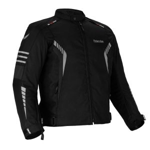 Dream Apparel Men's CE Armored Nylon & Mesh Motorcycle Black Waterproof Biker Jackets