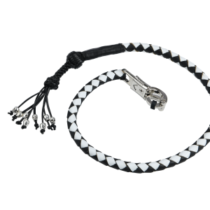 36" Get Back Whip Black/White