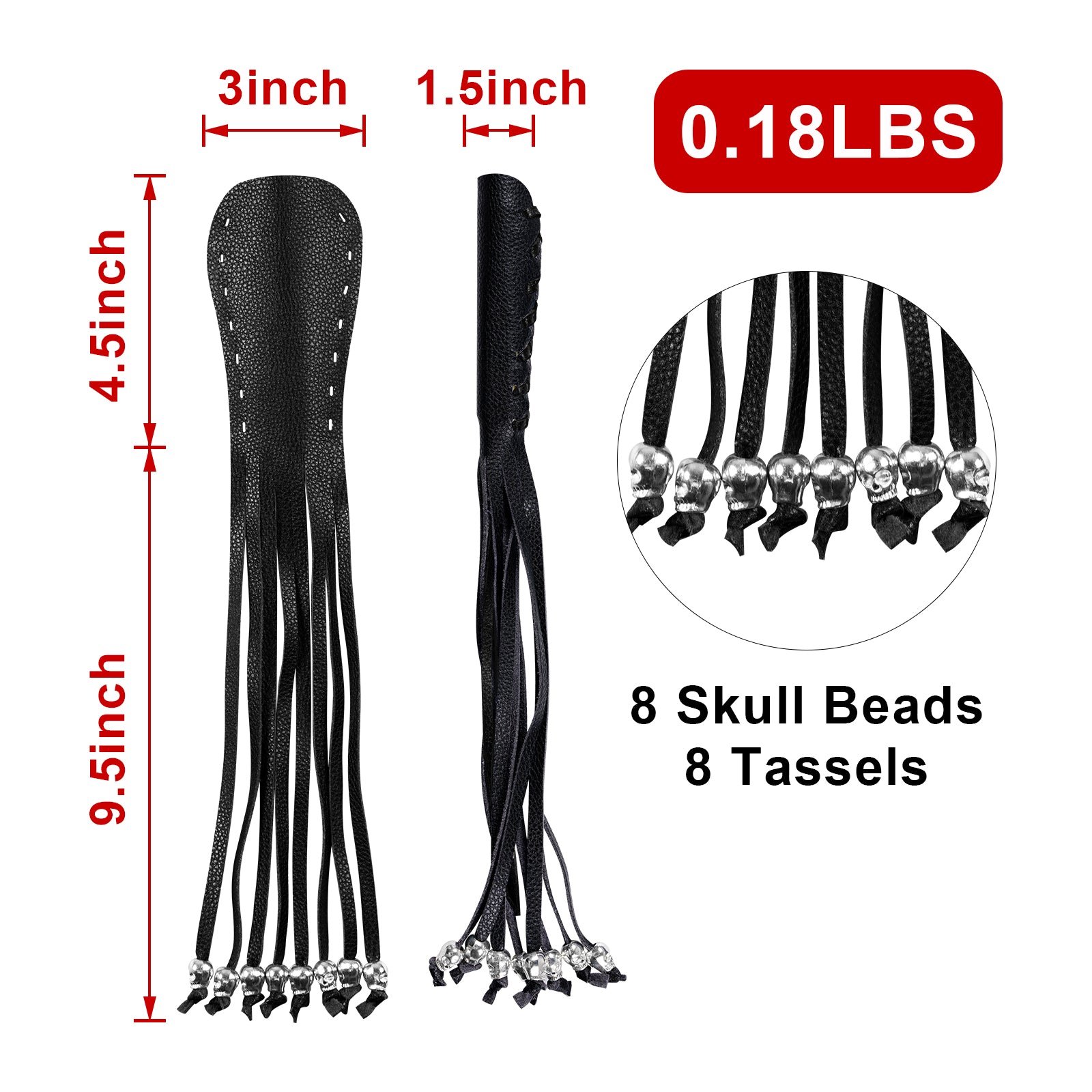 Dream Apparel Heavy Duty Motorcycle Skull Fringed Premium Black Brake Clutch Lever Grip Lever Cover - Image 5