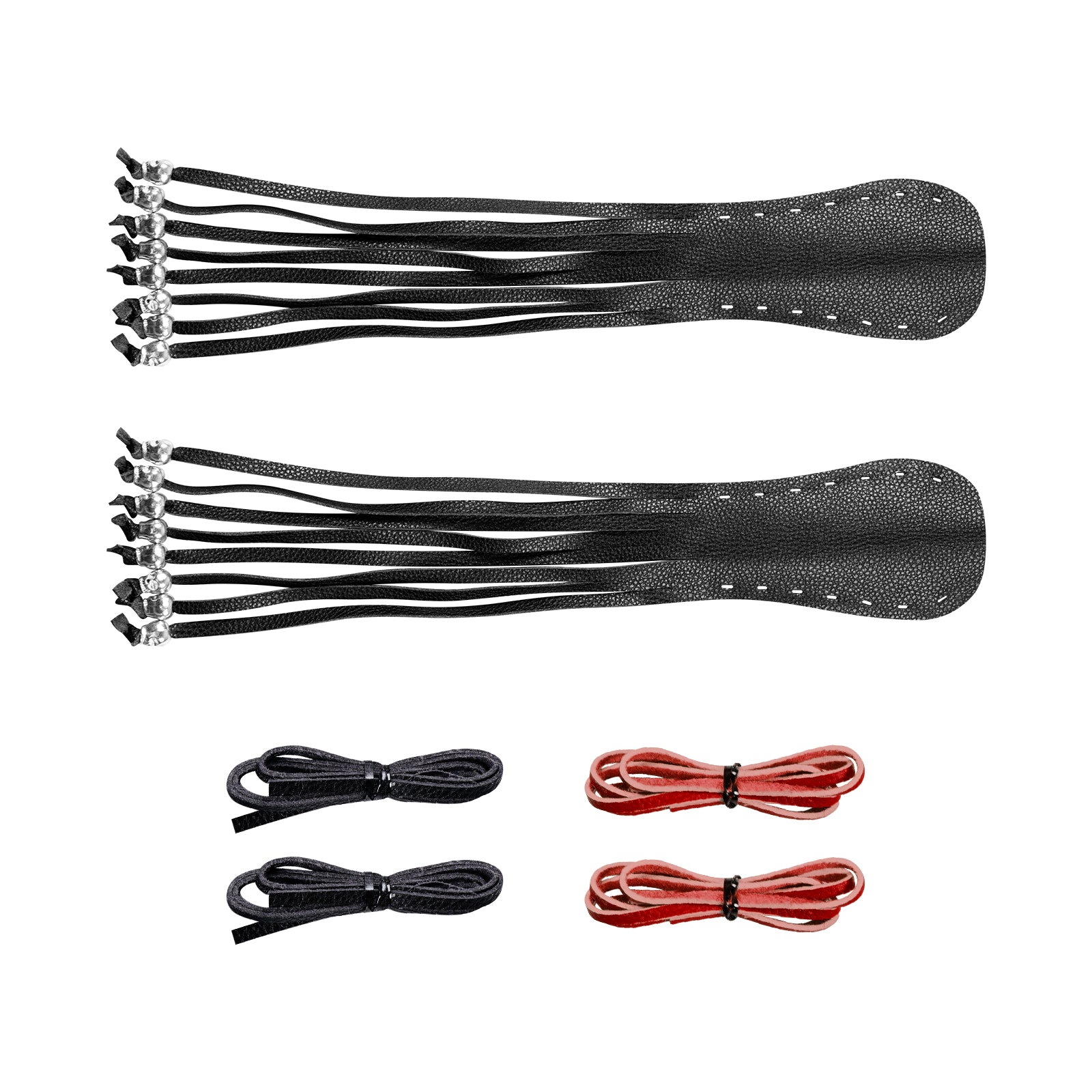 Dream Apparel Heavy Duty Motorcycle Skull Fringed Premium Black & Red Brake Clutch Lever Cover - Image 3