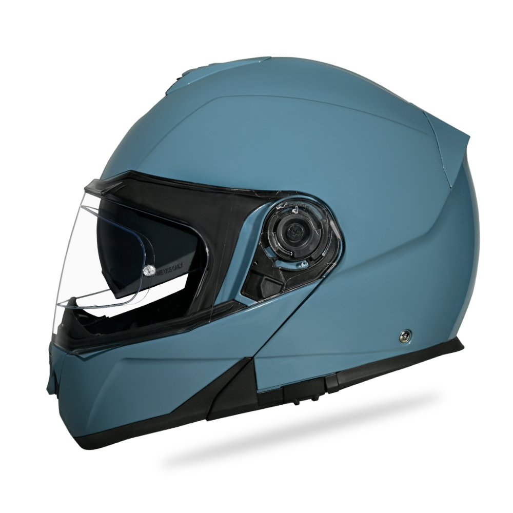 Daytona Glide Modular Motorcycle Helmet - DOT Approved, Bluetooth Ready, Dual Visor, Men/Women/Youth- Shark Blu - Image 2