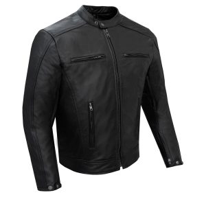 Dream Apparel Mens Leather Jacket, Z/O lining