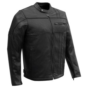 Dream Apparel Men's Leather Motorcycle Jacket