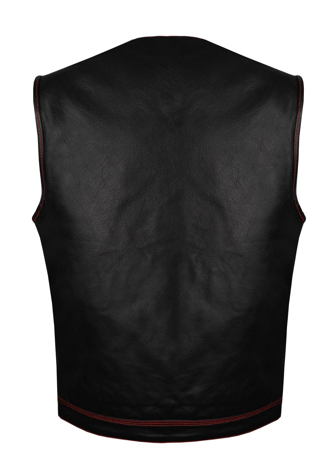 Mens SOA Vest Red Thred Club Vest, Conceal Carry Pockets, Red Paisley Lining - Image 4