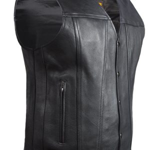 Classic Motorcycle Club Vest with Conceal Carry Pockets