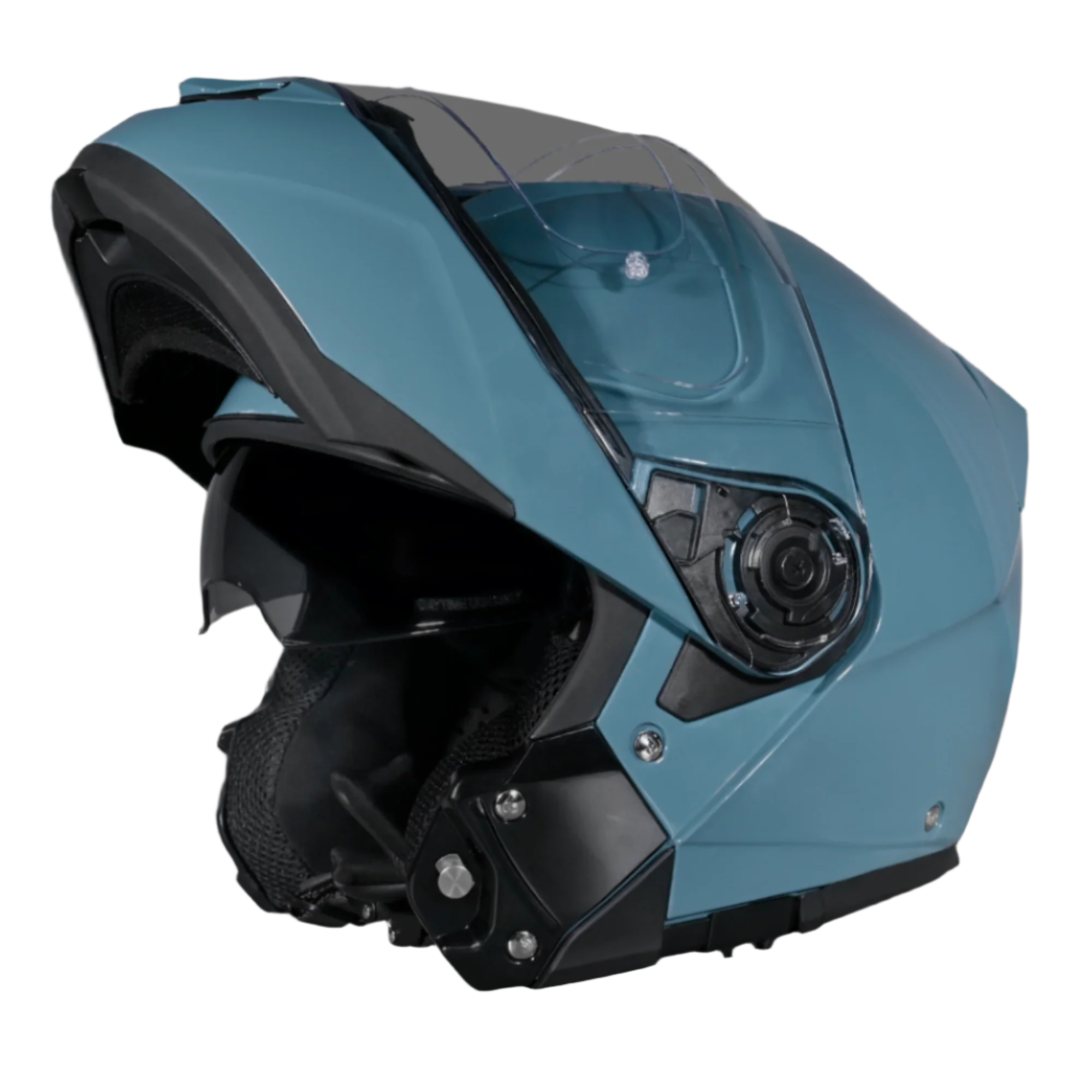 Daytona Glide Modular Motorcycle Helmet - DOT Approved, Bluetooth Ready, Dual Visor, Men/Women/Youth- Shark Blu - Image 7