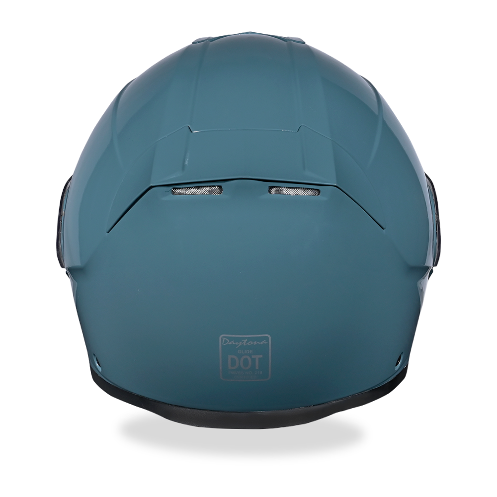 Daytona Glide Modular Motorcycle Helmet - DOT Approved, Bluetooth Ready, Dual Visor, Men/Women/Youth- Shark Blu - Image 3