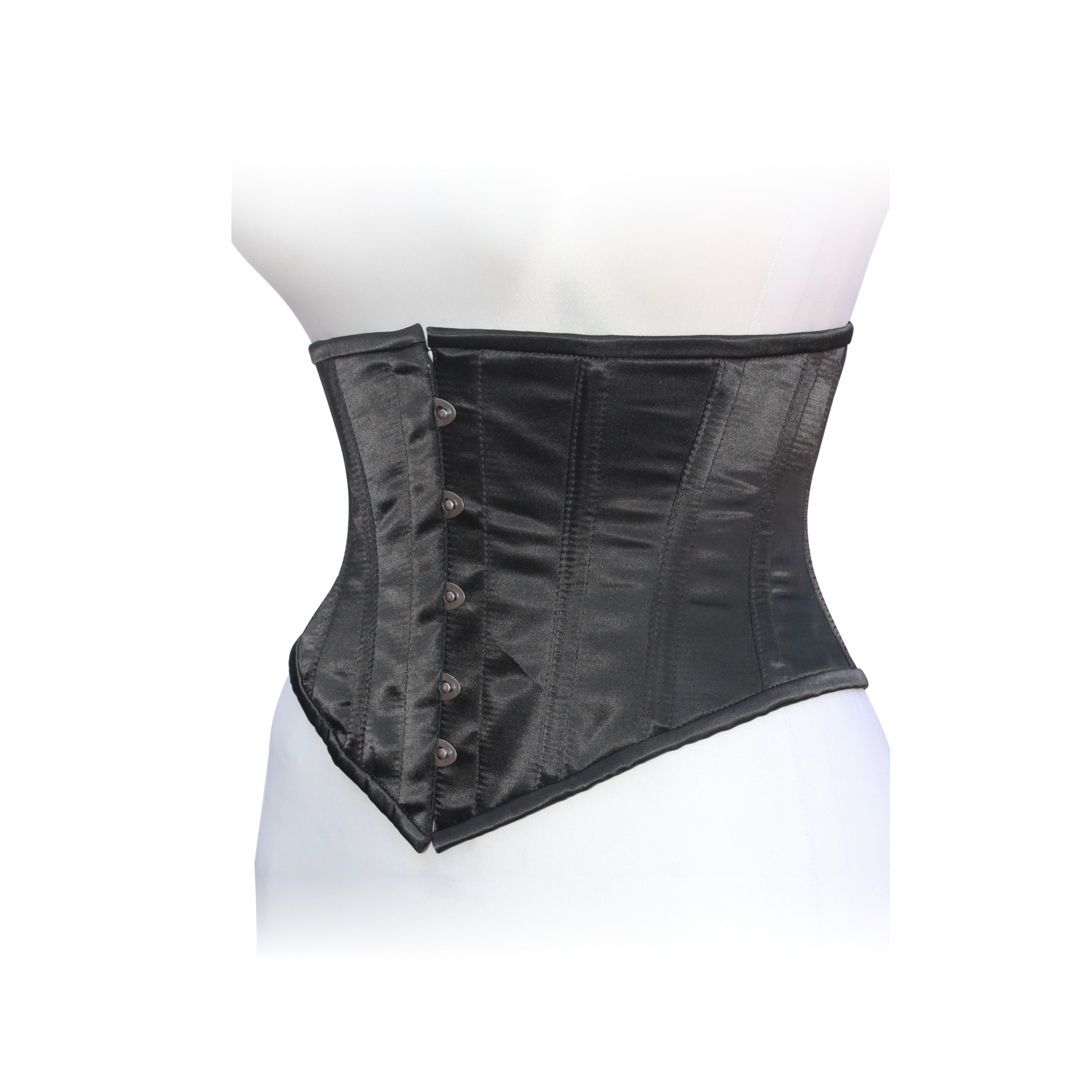 Dream Apparel Heavy Duty Steel Boned Underbust Waist Trainer Black Mesh Corset
