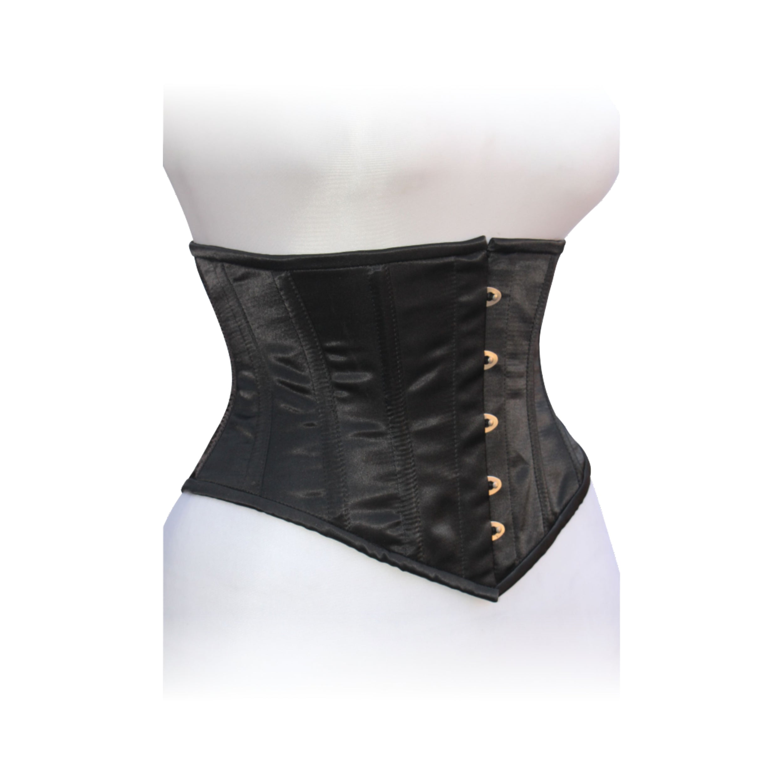 Dream Apparel Heavy Duty Steel Boned Underbust Waist Trainer Black Mesh Corset - Image 2