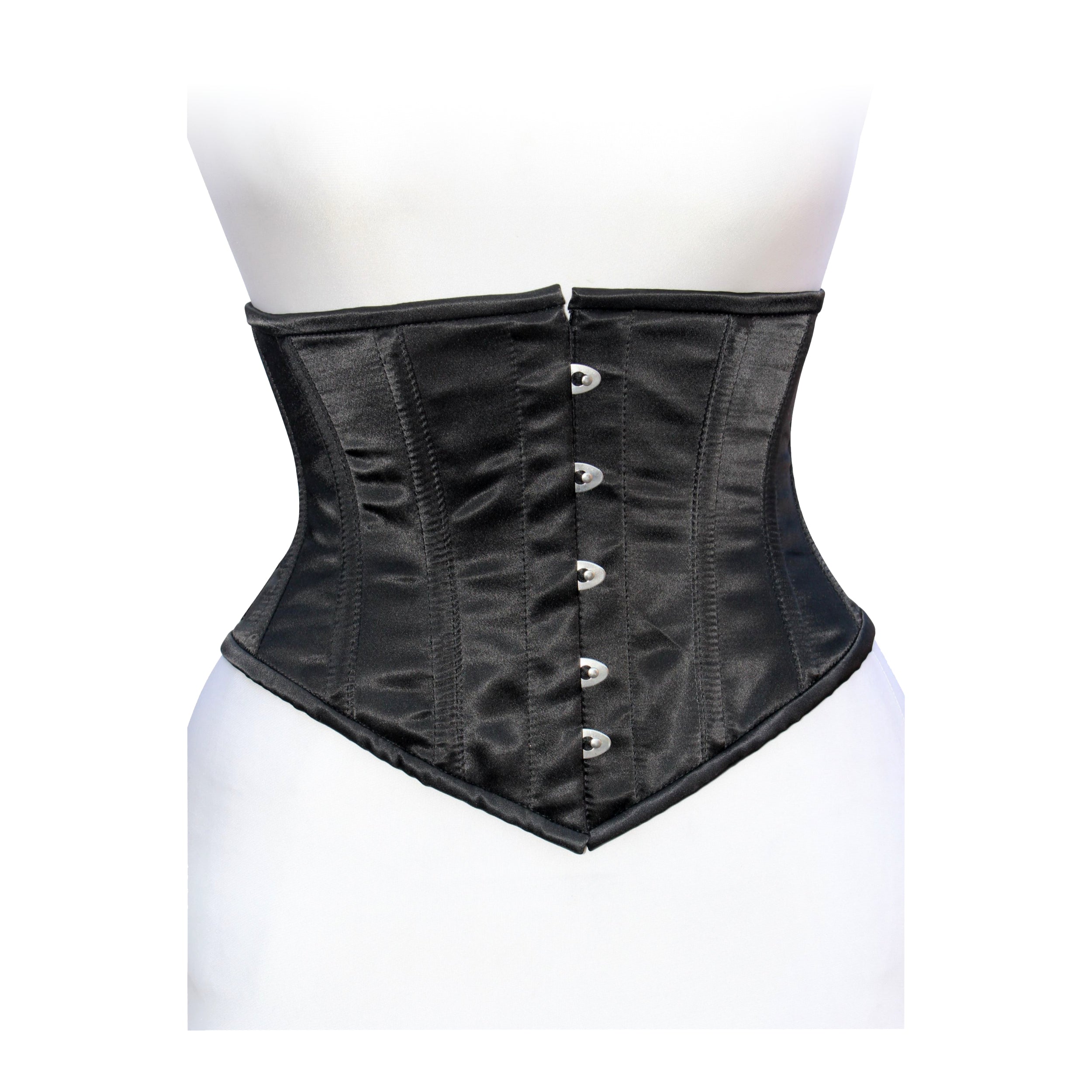 Dream Apparel Heavy Duty Steel Boned Underbust Waist Trainer Black Mesh Corset - Image 3