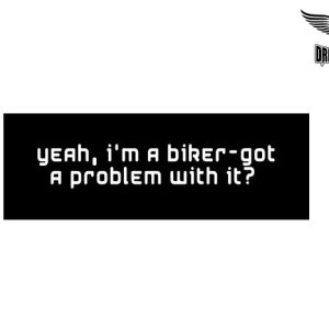 Biker Helmet Sticker