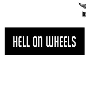 Biker Helmet Sticker
