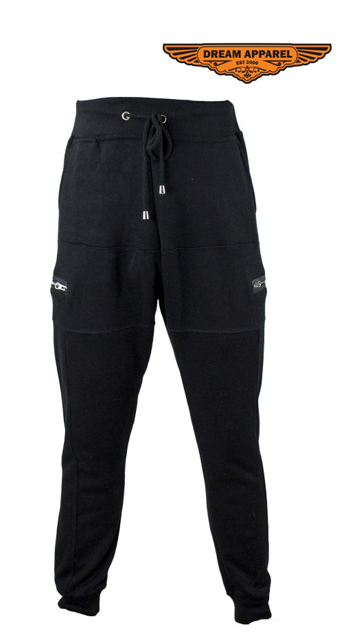 Black Multi-Pocket Dual Layered Sweat Joggers - Image 4