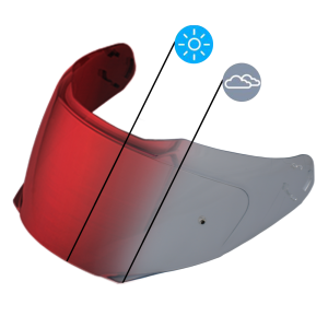 Glide Shield Outer- Photochromic Red
