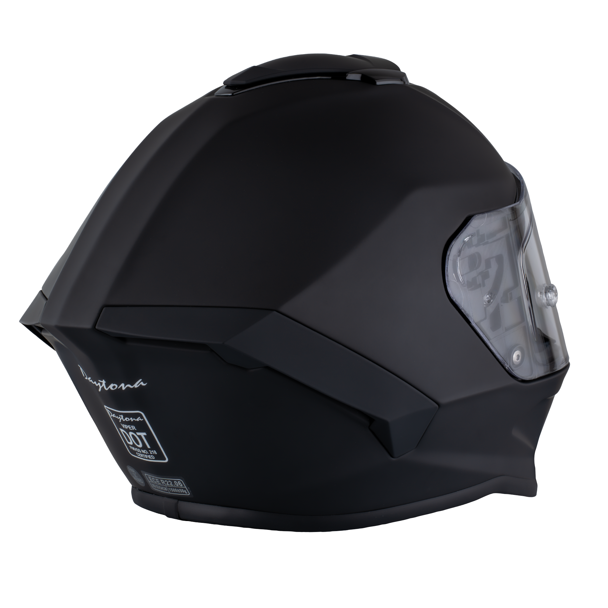 D.O.T. & ECE Daytona Viper- Dull Black - Image 6