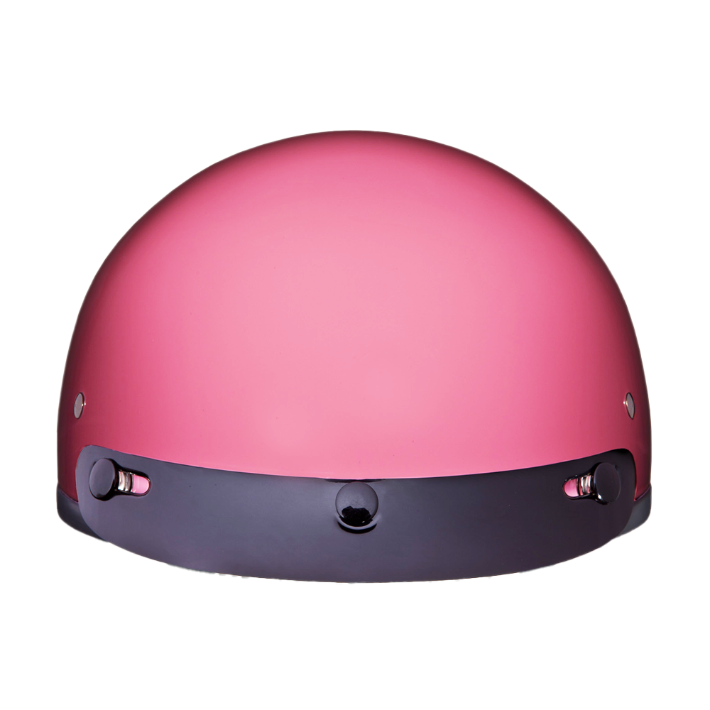DOT Approved Daytona Skull Cap Half Shell Motorcycle Helmet - Beanie Style for Motorcycles, Cruisers, Scooters, and Mopeds - Hi-Gloss Pink - Image 5