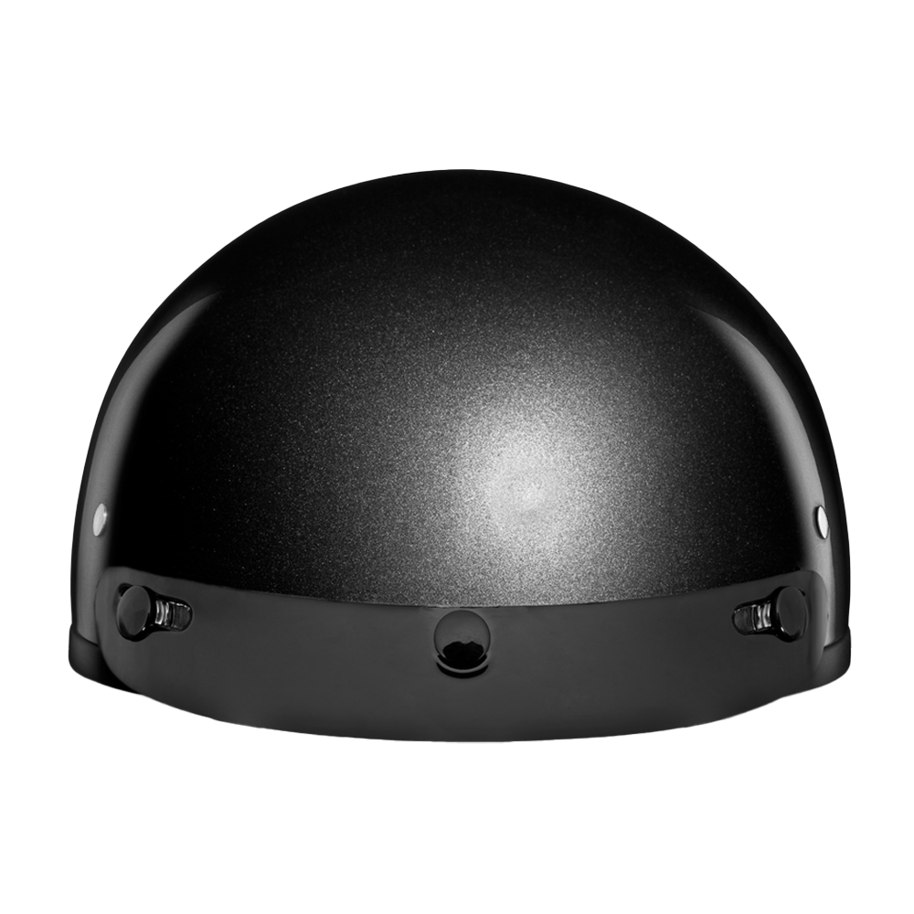 DOT Approved Daytona Skull Cap Half Shell Motorcycle Helmet - Beanie Style for Motorcycles, Cruisers, Scooters, and Mopeds - Gun Metal Grey Metallic - Image 5