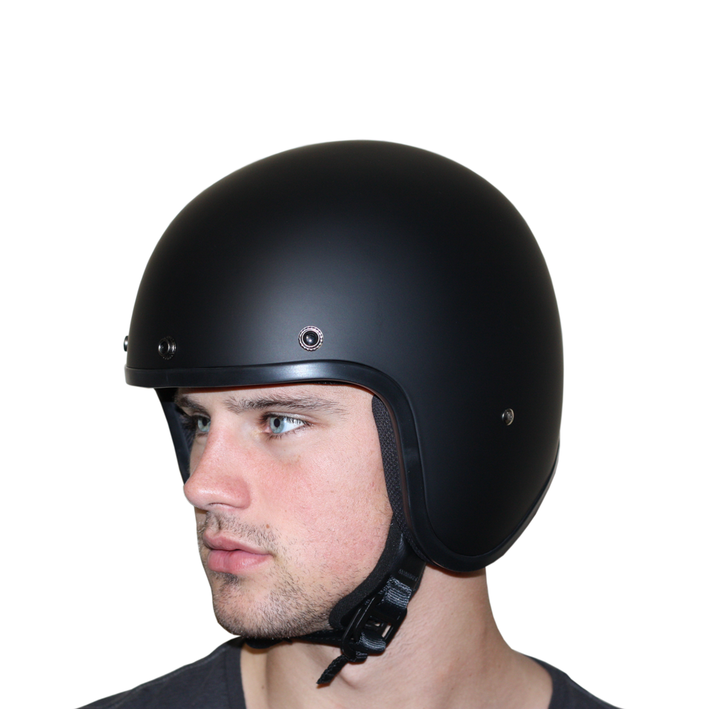 DOT Approved Daytona Cruiser Open Face Motorcycle Helmet - Men, Women & Youth - With Visor & Graphics - W/ Toxic - Image 7