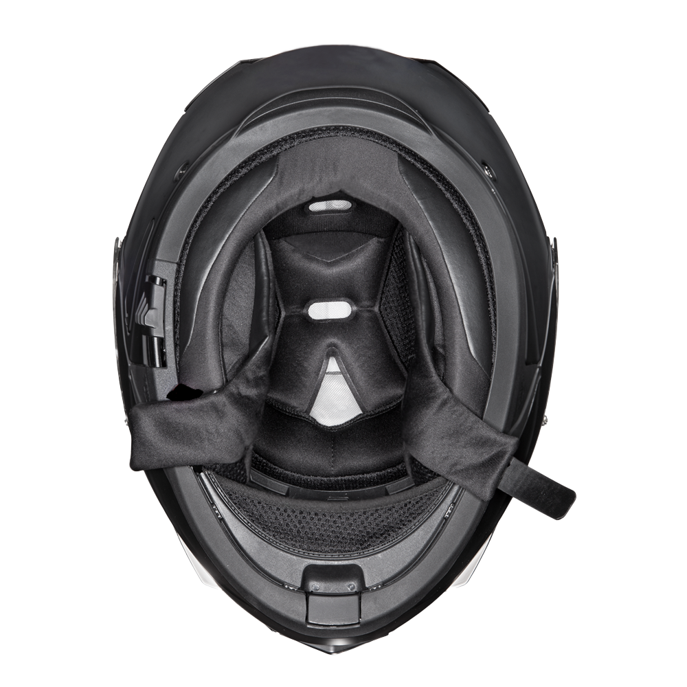 Daytona Glide Modular Motorcycle Helmet - DOT Approved, Bluetooth Ready, Dual Visor, Men/Women/Youth- Shark Blu - Image 6
