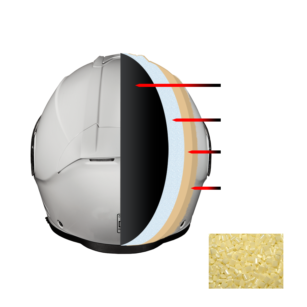 Daytona Glide Modular Motorcycle Helmet - DOT Approved, Bluetooth Ready, Dual Visor, Men/Women/Youth - Hi-Gloss White - Image 12