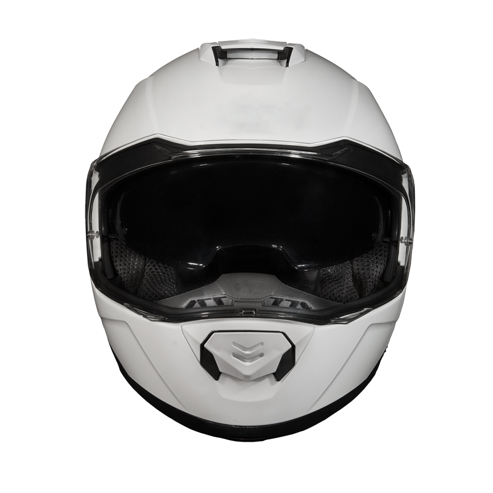 Daytona Glide Modular Motorcycle Helmet - DOT Approved, Bluetooth Ready, Dual Visor, Men/Women/Youth - Hi-Gloss White - Image 5