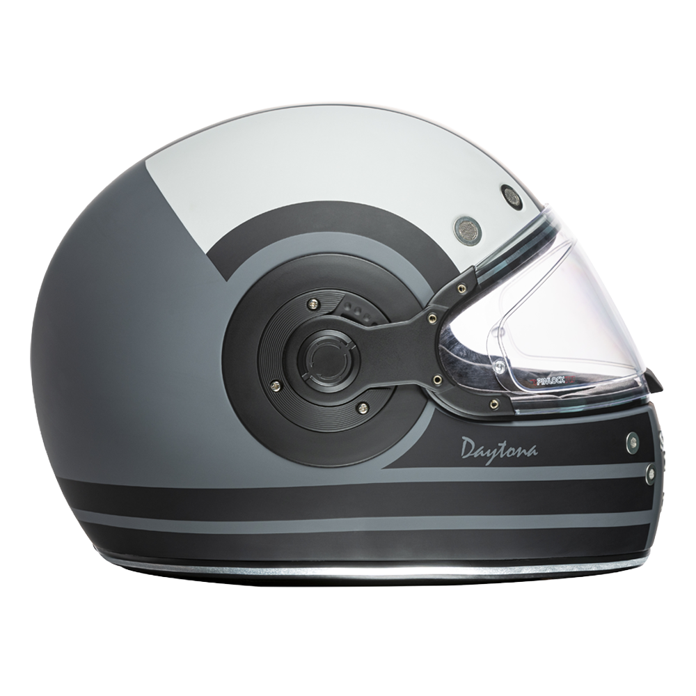 DOT Daytona Retro Full Face Motorcycle Helmet: Vintage Style for Men, Women, & Youth - W/ Racer - Image 4