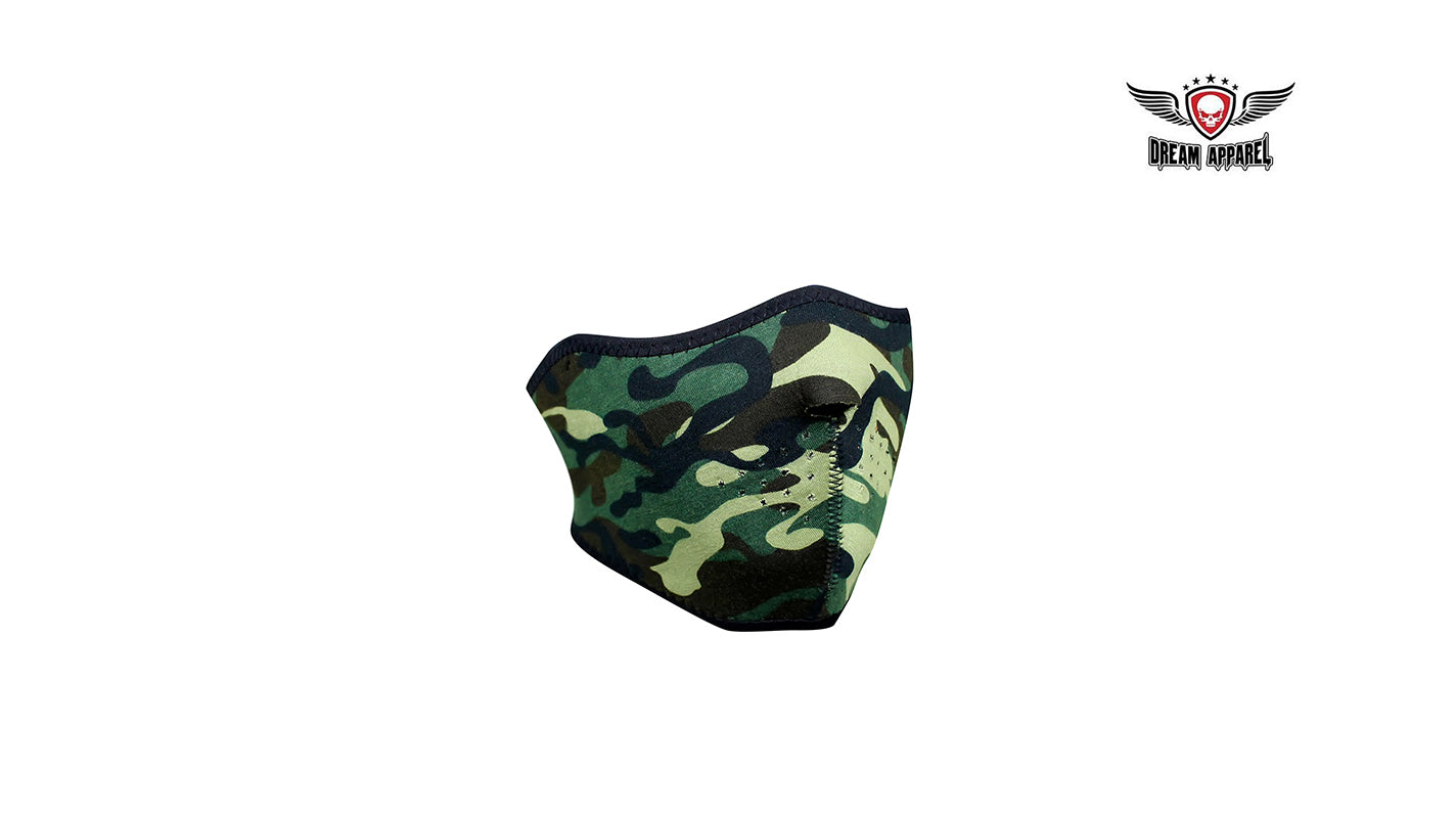 Camouflage Motorcycle Face Mask