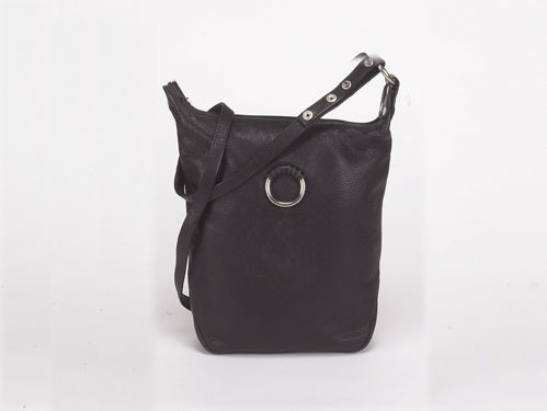 Women's Large Black PVC Purse