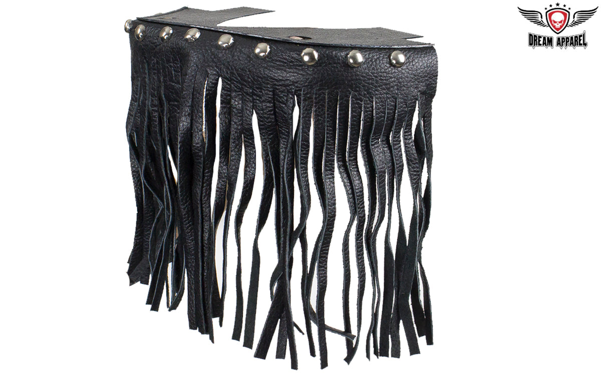 Heavy Duty Black Leather Motorcycle Chain Wallet