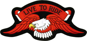 Eagle "Live to Ride" Patch