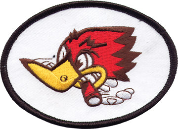 Flaming Duck with Oval Border