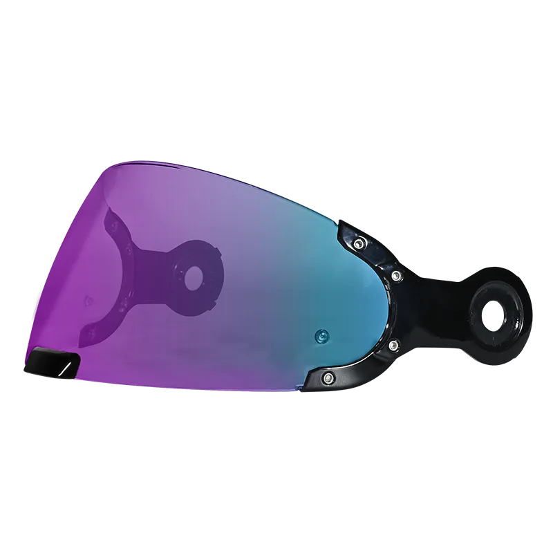Daytona Glide Modular Motorcycle Helmet - DOT Approved, Bluetooth Ready, Dual Visor, Men/Women/Youth- Shark Blu