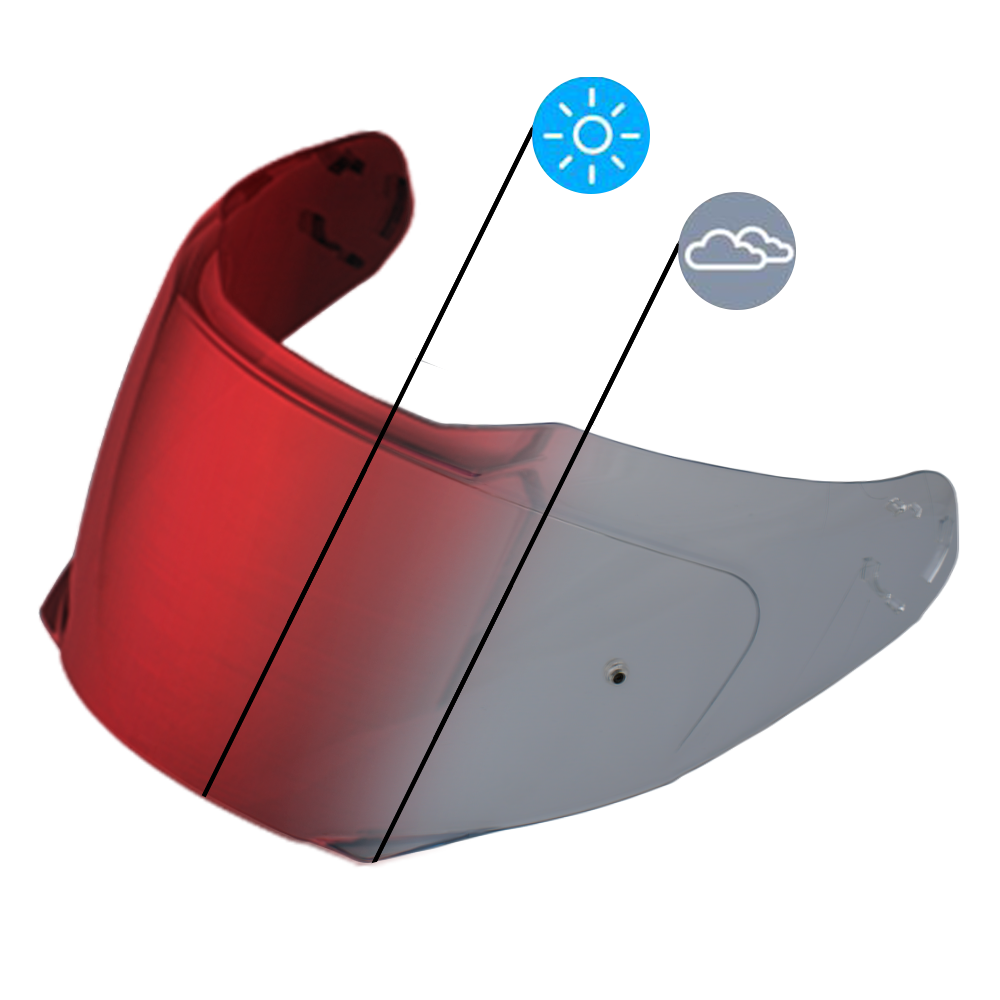 Daytona Glide Modular Motorcycle Helmet - DOT Approved, Bluetooth Ready, Dual Visor, Men/Women/Youth- Shark Blu