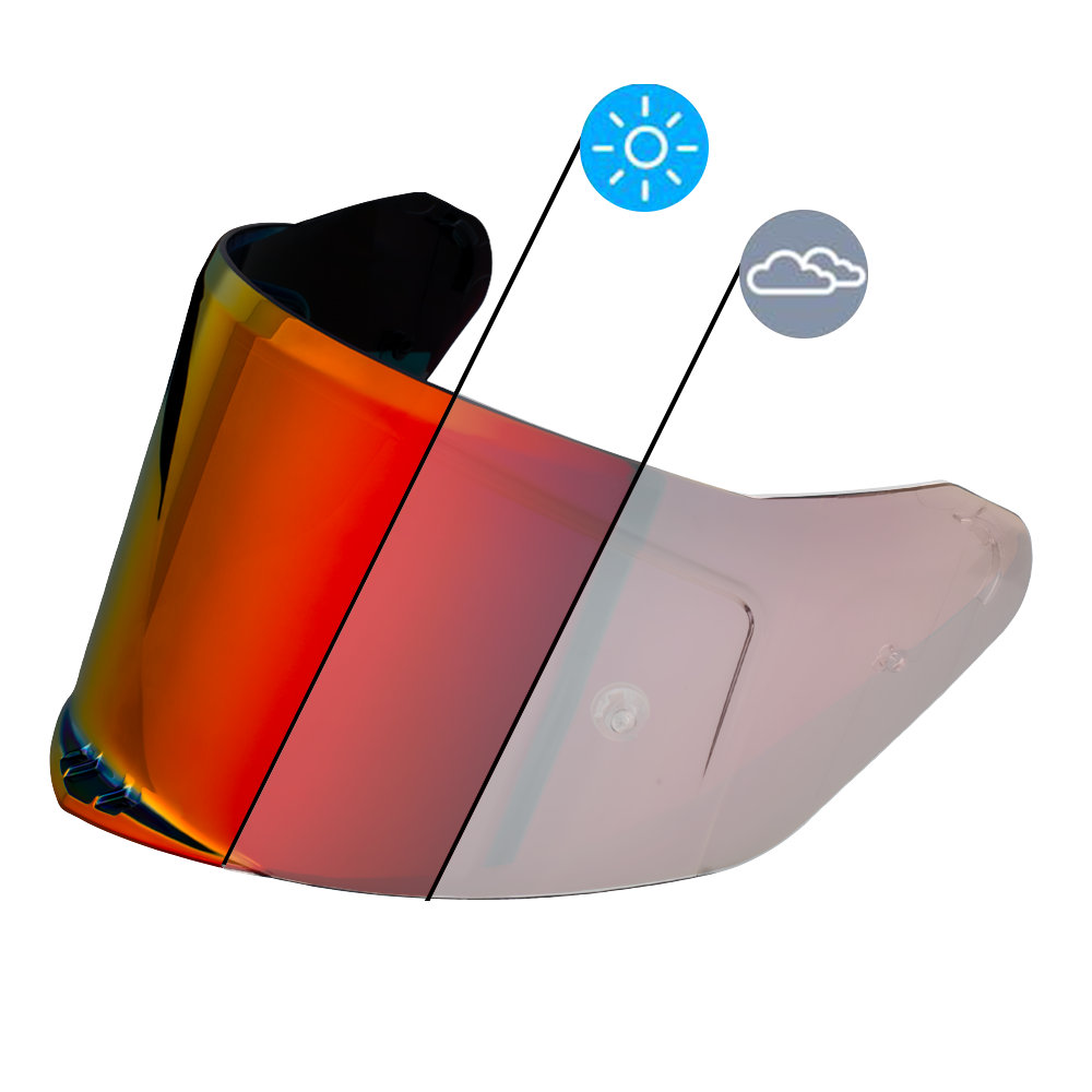 Daytona Glide Modular Motorcycle Helmet - DOT Approved, Bluetooth Ready, Dual Visor, Men/Women/Youth- Shark Blu