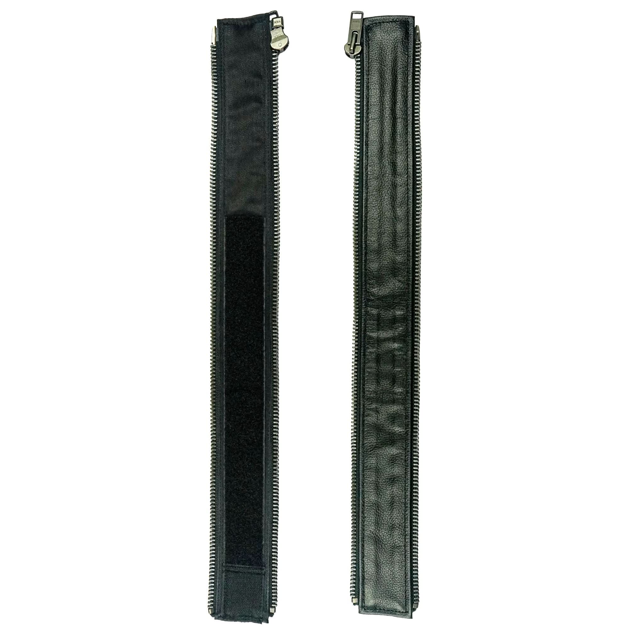 VXP52 Men's Black Universal Vest Expander Panel with Gun Metal Zip # 10 (Single Piece)