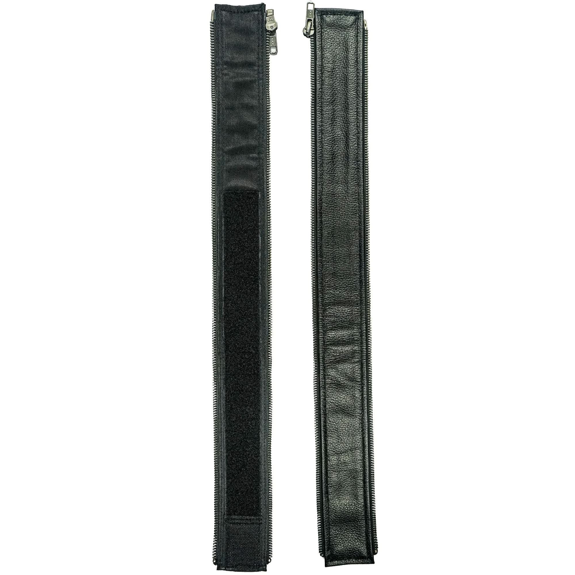 VXP53 Men's Black Universal Vest Expander Panel with Gun Metal Zip # 5 (Single Piece)